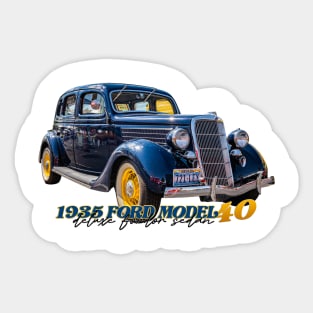 1935 Ford Model 48 Deluxe Fordor Sedan Sticker